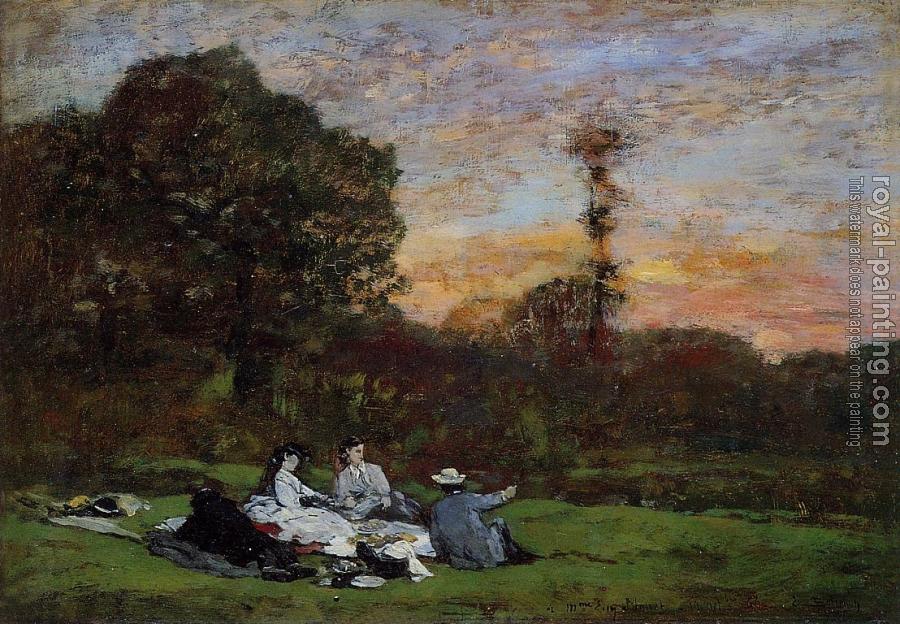 Eugene Boudin : Luncheon on the Grass, the Family of Eugene Manet